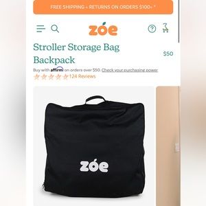 Zoe Twin Stroller Storage Bag